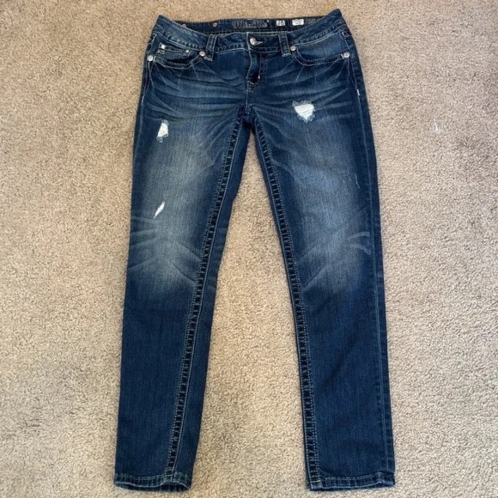 Miss Me Dark Blue Skinny Jeans